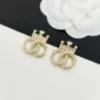 Örhängen Studs Fashion Luxury Brand Smycken Hög kvalitet har Lady Women Party Wedding Lovers Engagement Presentkanal 007