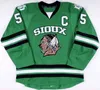 C2604 North Dakota Hockey Jersey 5 Chay Genoway 11 Darcy Zajac 29 Brock Nelson Men's 100% zszyty walka Sioux Dakota College Hockey Jerseys