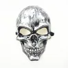 Halloween dorośli maska czaszki plastikowa duch horror maska złoto srebro czaszka maski na twarz Unisex Halloween bal przebierańców maski Prop FY3786 0704