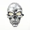 Adultos de Halloween Máscara de calavera Fantasma de plástico Máscara de terror Oro Plata Calavera Máscaras faciales Unisex Fiesta de disfraces de Halloween Máscaras Prop FY3786 0704