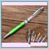 Ballpoint Pens Pisanie dostaw Office Business Business Industrial Creative DIY Blank Pen Student Glitter Dhojn