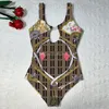 New Pattern Swimsuit Summer Beach Bikini Set Textile Halter Lace Up Swimwear Ladies Seaside Travel One Piece Bathing Suit