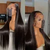 Rak spets främre mänskliga hår peruker x frontal brasiliansk jungfrulig glueless x stängning för kvinnor 220606