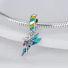 925 Sterling Silver Pendentif Charms pour Pandora Boîte d'origine Pomme Serpent Licorne Charme Lettre Européenne Perle Charms Bracelet Collier