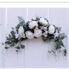 Yapay Çelenk Kapı Eşik Çiçek DIY Düğün Ev Oturma Odası Parti Kolye Duvar Dekor Noel Garland Hediye Gül 220406