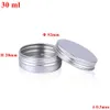 Aluminum Jar Tins Screw Top Round Aluminumed Tin Cans Metal Storage Jars Containers With Screws Cap for Lip Balm Containers