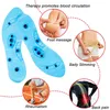 Unisex-Magnetmassage-Einlegesohlen, Fußakupressur-Schuhpolster, Therapie-Schlankheitseinlagen zur Gewichtsreduktion, transparent, 220713