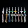 Heady Glass NC Kit Hookahs com Quartz Dicas Dab Stray Rigs de Petróleo de Silicone Tubos de Fumar Acessórios para Fumar