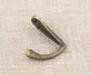 Wholesale- Single Prong Clothes Coat Robe Purse Hat Hook Hanger Antique Bronze 3.4 cm x 1.4cm(1 3/8" x 4/8") SN4919