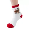 2022 Chaussettes de Noël Elk chaussettes en molleton de corail épaissie chaussette de sol en gros chaussettes de Noël 0630