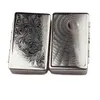Smoking hookah Pipe 94mm stainless iron flip metal cut tobacco box embossed carved compression