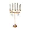 9 głowa złoty metalowy świecznik Candelabra Stands Stands Wedding Grand Event Centerpieces