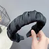 Yeni Moda Kadınlar Hairband Pileli Yetişkin Yumuşak Şapkalar Kızlar için Rahat Kafa Kız Türban Saç Aksesuarları