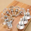 30mm Diamond Crystal Door Knobs Glass Drawer Knobs Kitchen Cabinet Furniture Handle Knob Screw Handles and Pulls LJE14170