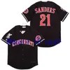 코브 탑 품질 1 21 Roberto Clemente Jersey Santurce Crabbers 푸에르토 리코 유니폼 화이트 크림 회색 검은 색 스티치 야구 유니폼