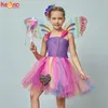 Dziewczyny Butterfly Fancy Fancy Tutu Sukienka Kostium Kids Kids Princess Birthday Party Halloween Cosplay Kid