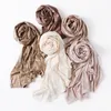 Spring Autumn Women Strethcy Hijab with Pattern Cotton Jersey Scaves Fasthion Scarf Hijab Headscarf Shawl