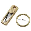 Allvin Mini Brass Package Opener Knife, EDC Tiny 1.25" portachiavi Coltelli, Coltello Peso 0.35oz Strumento multifunzione portatile