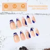 False unhas 48pcs dicas de unhas de estilo francês falsas para prud22