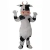 Costume de mascotte de vache à lait d'Halloween, simulation de personnage de dessin animé, taille adulte, tenue de publicité extérieure de noël