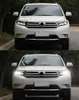 Bilstrålkastare för Toyota Highlander 2012-2014 Kluger Led Lens Front Lamp High Beam Angel Eye-strålkastare