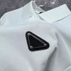 Abbigliamento 2022 estate nuovi uomini polo a maniche corte con risvolto in cotone metallizzato triangolare business casual