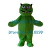 Mascote boneca traje mascote longo pelúcia verde monstro monstro mascote traje tamanho adulto monstro monstro tema anime cosply trajes fã de carnaval