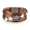 Bracelet Bijoux Cadeaux Pour Femmes Rouge Boucles D'oreilles Et Collier Ensemble Fille En Cuir Multicouche Pave Coeur Boucles D'oreillesBangle BraceletBangle Inte22