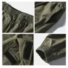 Брюки-карго Мужские уличные брюки в стиле хип-хоп Мужские брюки-джоггеры Повседневные шаровары длиной до щиколотки Брюки с эластичной резинкой на талии Черный Армейский зеленый