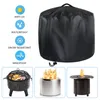 Storage Bags Patio Fire Pit Dustproof Cover Waterproof Grill Covers BBQ Cooking Protector Round Canopy Shelter Garden 3 SizesStorage