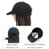 24 ''野球帽の編組ボックスブレードウィッグ黒人女性のためのかつら調整可能な帽子と合成編組