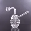 Wholesale Thick heady Creative MIni Grenade Glass oil burner pipe Detachable protable water dab rig bong