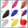 Party Decoration Event levererar Festive Home Garden LL Ostrich Feather Plumes For Wedding Centerpiece Table Dhrxh