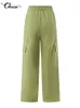 Celmia Streetwear Cargo Pant Gopicets Back Loasting Ceist All Match Pantalones de Mujer Disual Fashion Breaters 220726