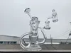 Pipes pour fumer, recycler, col courbé, transparent, de haute qualité, joint de 14 mm