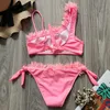 Flower Girl Swimsuit Kids Two Piece Children's Swimwear 2-14 Years Toddler Bikini Little s Bathing Suit Beachwear 220426