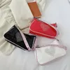 Evening Bags Vintage Soft Pu Leather Shoulder Bag 2022 Women Fashion Handbag Ladies Love Heart Print Small Underarm Sac Aisselles FemmeEveni