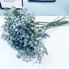 장식용 꽃 화환 인공 꽃 DIY 가짜 gypsophila 단일 실크 장미 꽃 신부 부케 웨딩 홈 테이블 정원 파티 d