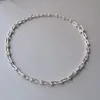 Memnon Jewelry 925 Sterling Srebrny łańcuch naszyjnik dla kobiet Ushaped Naszyjnik z różowym złotem Whole5882853