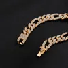 Link łańcuch ingemark luksusowy moda mrożona w bransoletce rhinestone dla kobiet mężczyzn Hiphop kubańskie bransoletki