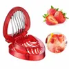 Fast Strawberry Cutter Slicer Fruit Carving Tools Insalata Berry Cake Decoration Cutter Gadget da cucina e accessori