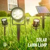 1 tot 4 LED Solar Lighting Underwater Pond Lights IP68 Waterdichte Outdoor zwembad Licht Garden Decoratie Pad Lawn Landschap Lamp