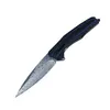 1Pcs R0707 Pocket Folding Knife VG10 Damascus Steel 76 layers Blade Blue G10 Handle Ball Bearing Flipper Fast Open Knives