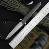 J066 carbon fiber handle M390 steel blade folding knife NC water grinding surface knife with a ball bearing system
