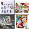 Paintings Arts Crafts Gifts Home Garden Love Of Dance Square Embroidery Paste Mosaic Cross Stitch Diy Fl Diamond Ding Decoration Drop Del