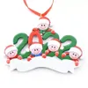 2022 Resin Christmas Decorations Outdoor Tree Ornaments Heads DIY Pendants Party Favor Gift 0811