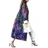 Qingwen Fashion Blocking Latefers Digital Print Двойное шерстяное пальто осень/зимнее пальто Женщины Casaco Feminino Inverno L220725