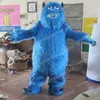 Costumes de mascotte de monstre bleu d'Halloween Cadeaux d'Halloween de carnaval Adultes Tenue de jeux de fête fantaisie Célébration de vacances Tenues de personnage de dessin animé