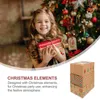 Presentförpackning 3st Xmas lådor dekorativa godisfodral barn containrar med tydlig fönsterväxt
