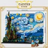 The Starry Night 3001 MOC Art Painting Vincent Van Gogh Bouwstenen Bakstenen Model Educatief speelgoed geschenken voor kinderen 220701